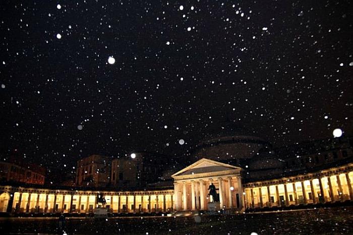 Snow in Napoli Snow in Naples