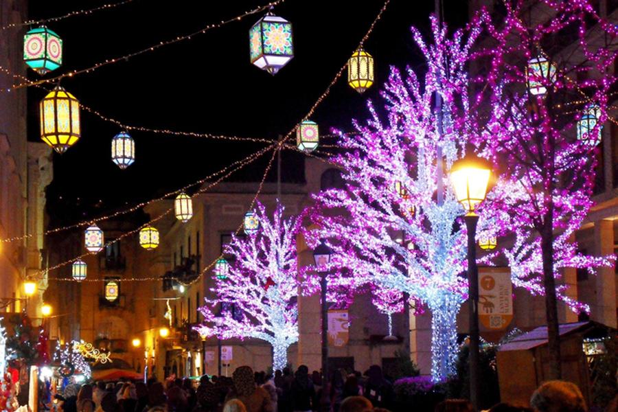 Christmas lights Salerno Christmas lights Italy