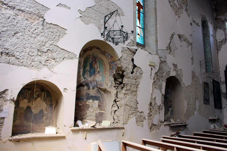 San Francesco church Amatrice central Italy earthquake