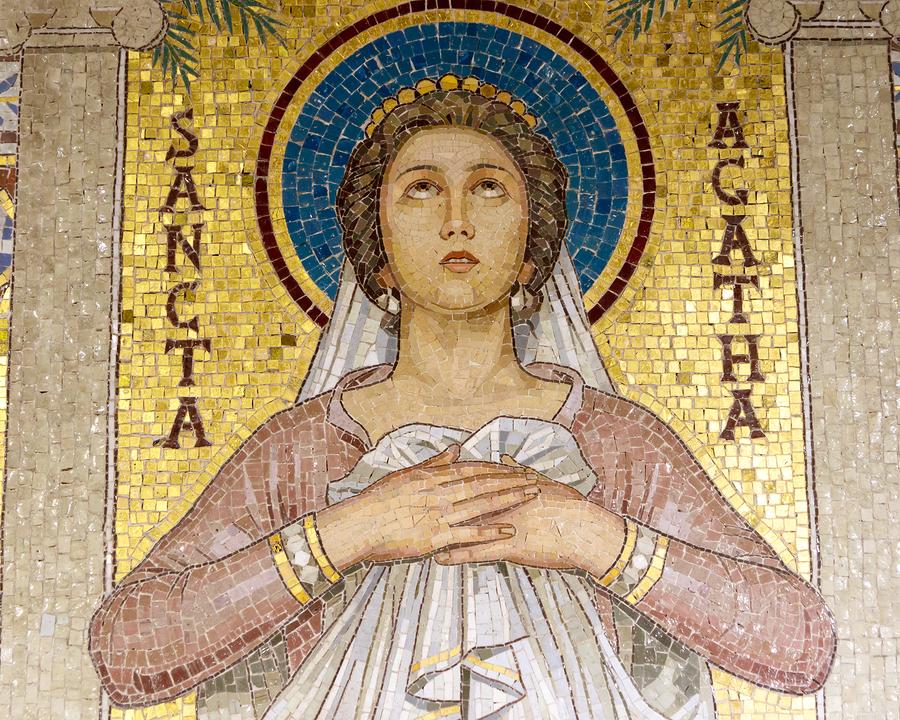 Mosaic at Santa Cecilia in Trastevere Rome