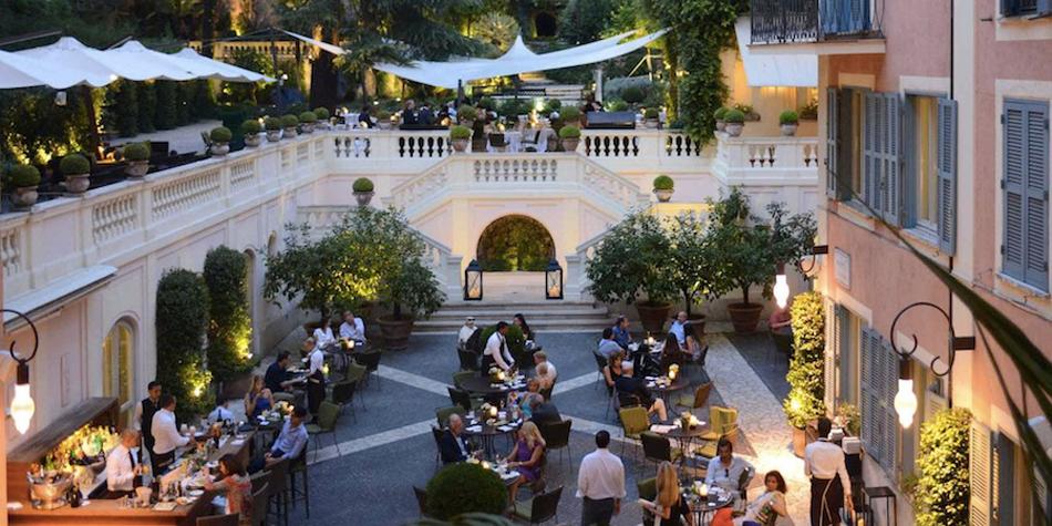 Stravinskij Bar at Hotel del Russie best hotels for aperitivo in Rome