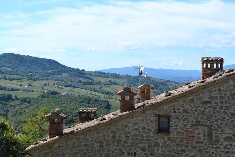 San Leo View of the Romagna countryside