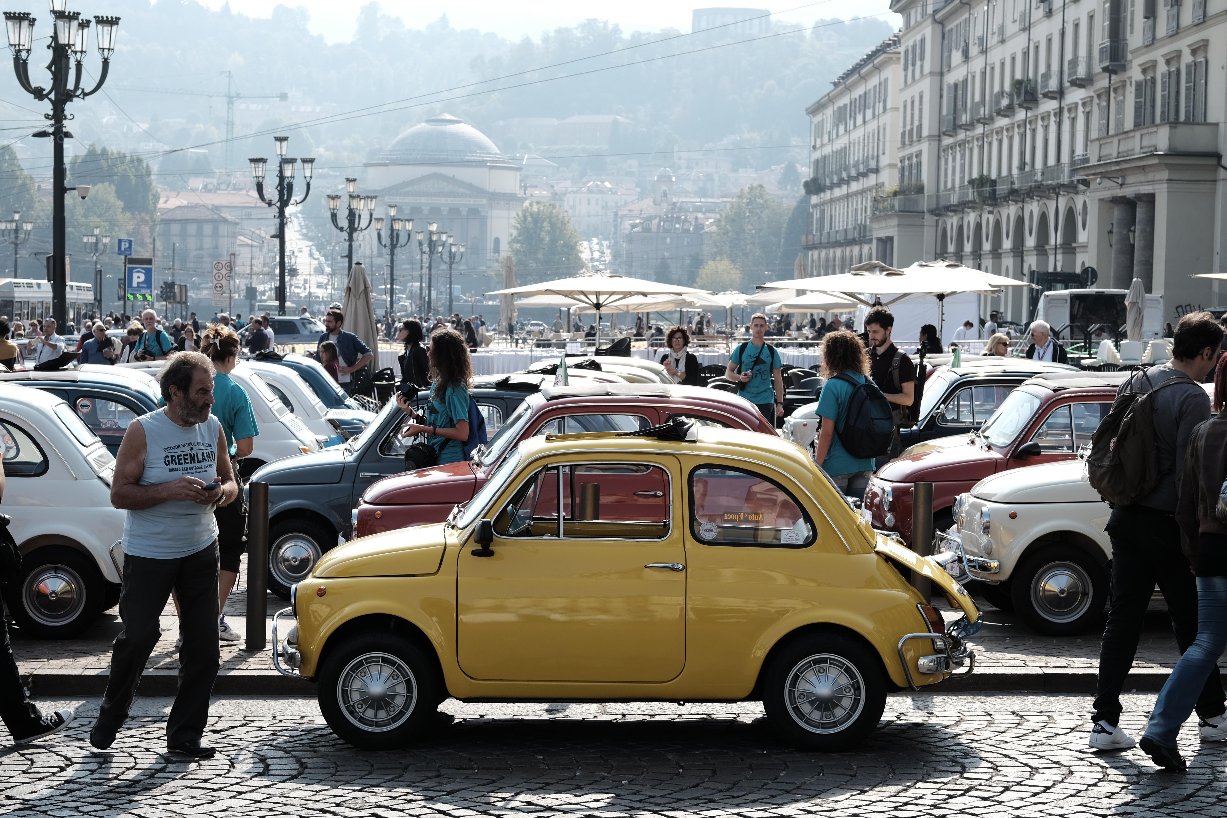 fiat 500 gathering in Torino