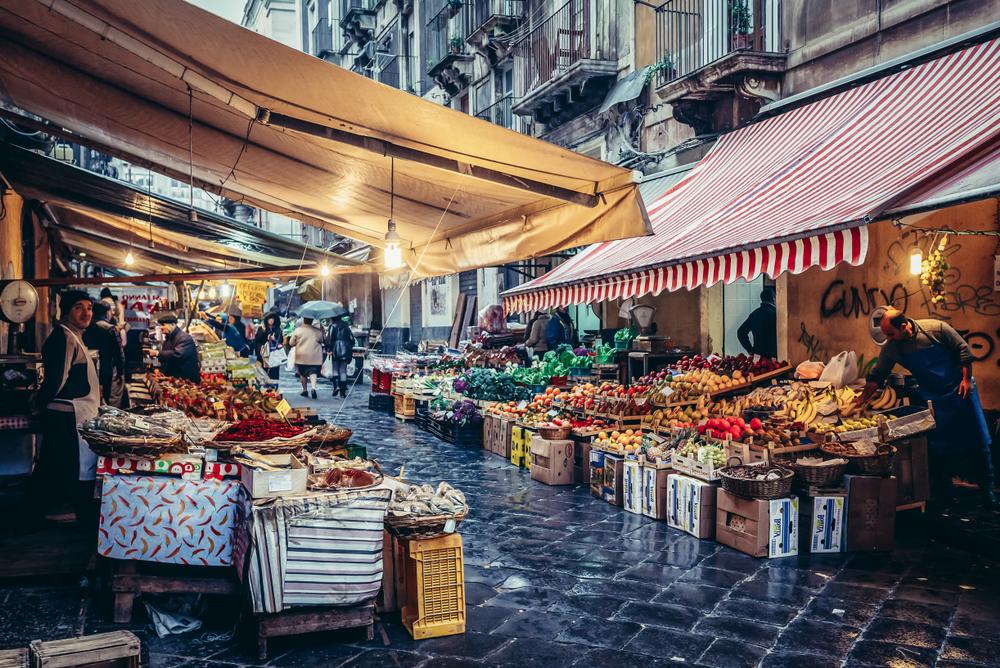 Scene from the market in Catania